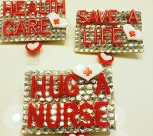 Handmade i.d retractable badges (set of 3)